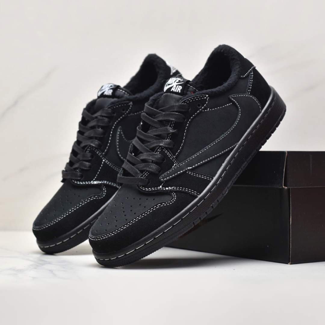 Travis Scott x Air Jordan 1 Low OG "Black Phantom" sneakers